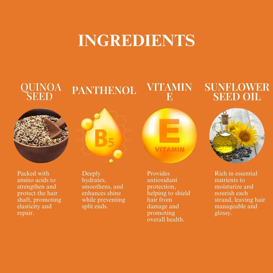 Cabelo Chave Professional Quinoa Hair Serum For Shine, Smoothness & Frizz Control 250ml