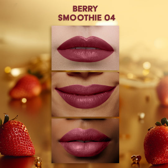 Faces Canada Comfy Matte Velvet Touch Lipstick - Berry Smoothie 04|4.2 ml|MRP 449