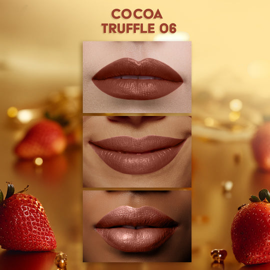 Faces Canada Comfy Matte Velvet Touch Lipstick - Cocoa Truffle 06|4.2 ml|MRP 449