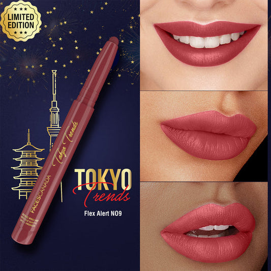 Faces Canada Ultime Pro HD Intense Matte Lips + Primer � Flex Alert N09|1.4 gms|MRP 899