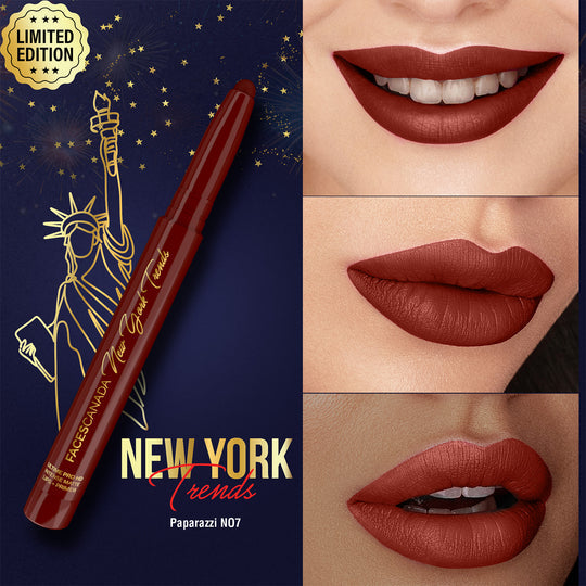 Faces Canada Ultime Pro HD Intense Matte Lips + Primer � Paparazzi N07|1.4 gms|MRP 899