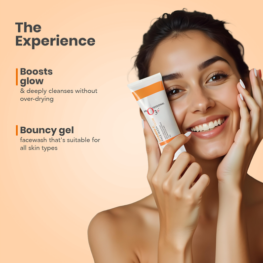 O3+ Vitamin C Face Wash Glow For Daily Brightening|60 gms|MRP 375