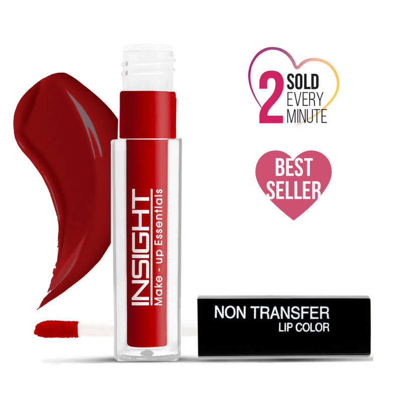 Insight Non Transfer Lipcolor 02 Red Alert|4 ml|MRP 120