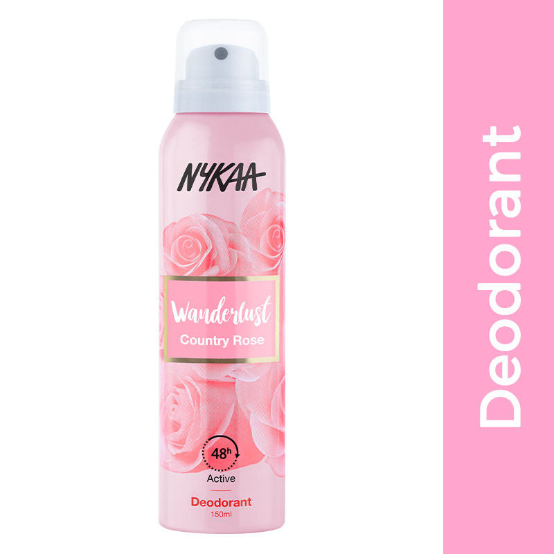 Nykaa Wanderlust Country Rose Deodorant Spray for Women|150 ml|MRP 279
