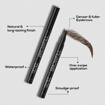 Renee Browfill Eyebrow Pen- Black|1 ml|MRP 450