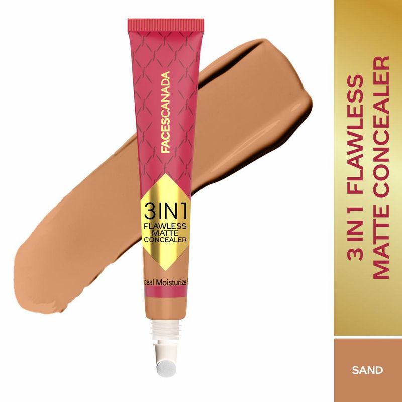 Faces Canada 3 in 1 Flawless Matte Corrector - Sand|15 gms|MRP 799