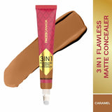 Faces Canada 3 In 1 Flawless Matte Concealer - Caramel|15 gms|MRP 799