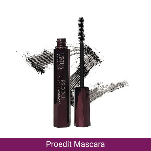 Lotus Herbals Proedit HD Mascara, mascara, volumizing and lengthening texture
