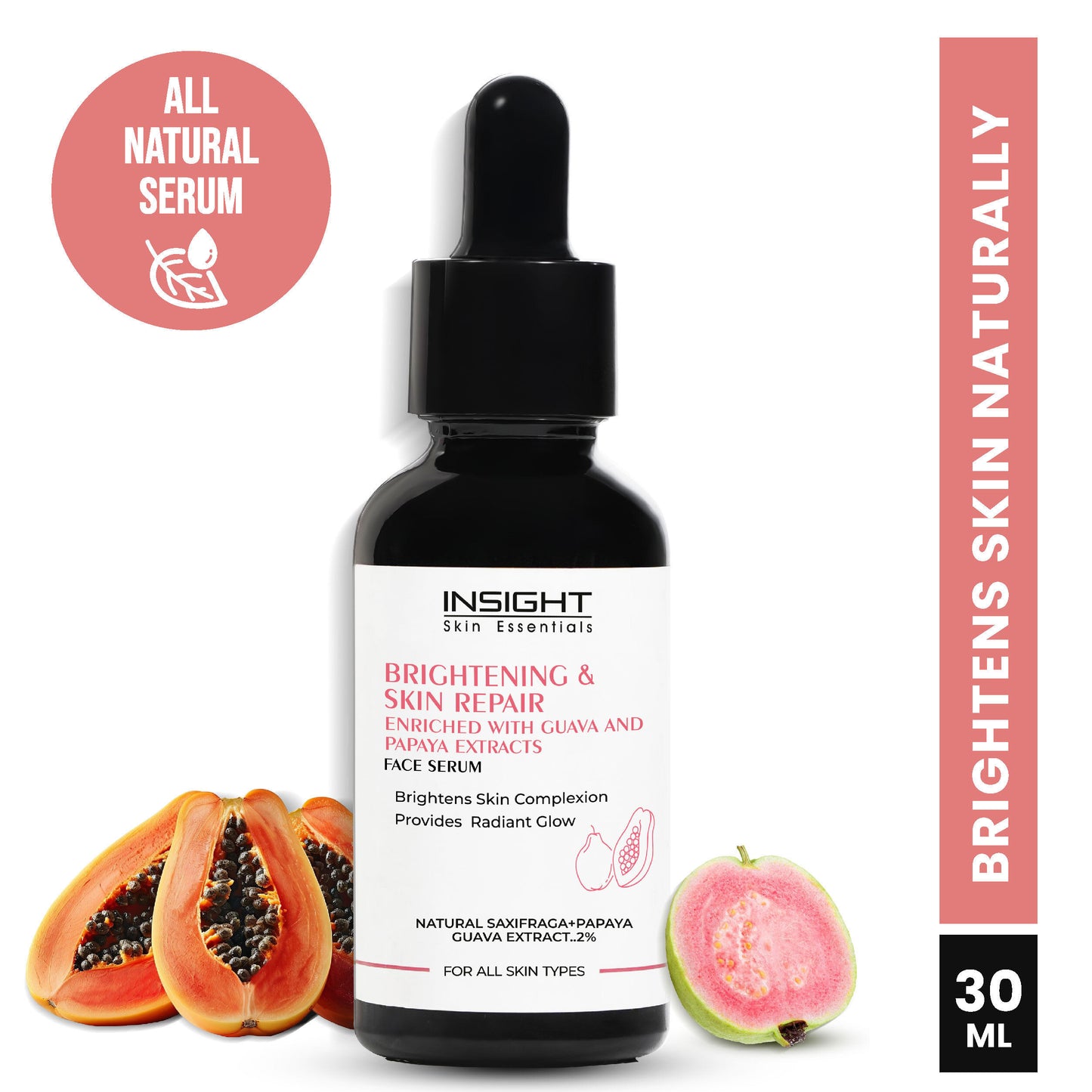 Insight Brightening & Skin Repair Face Serum|30 ml|MRP 299