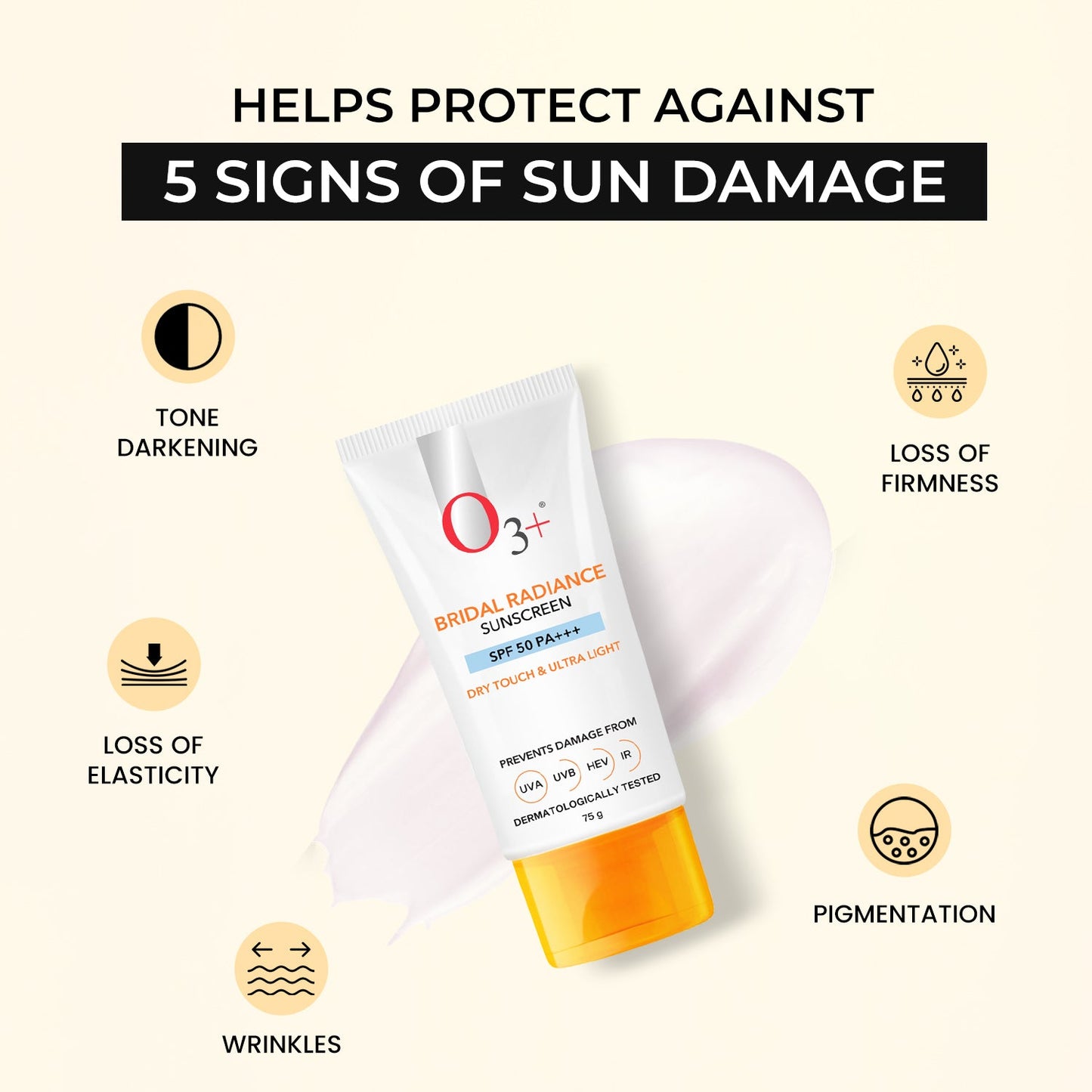 O3+ Bridal Radiance Sunscreen Spf 50 |75 gms|MRP 499