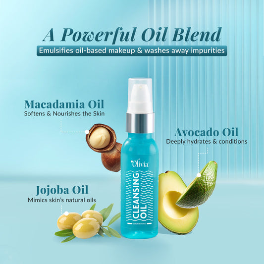 Olivia Skin Purifying Cleansing Oil, makeup removing oil, deep facial cleansing, lightweight skincare oil