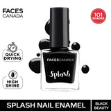Faces Canada Splash Nail Enamel � 15 Black Beauty|8 ml|MRP 129