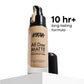 Nykaa All Day Matte Long Wear Liquid Foundation for Normal To Combination Skin - Nutmeg 09|30 ml|MRP 649
