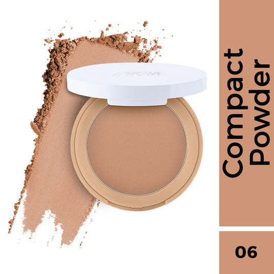 Nykaa All Day Matte 12Hr Oil Control Face Compact Powder With SPF 15 PA ++ - Maple 06|8 gms|MRP 269
