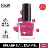 Faces Canada Splash Nail Enamel � 101 Hot Pink|8 ml|MRP 129