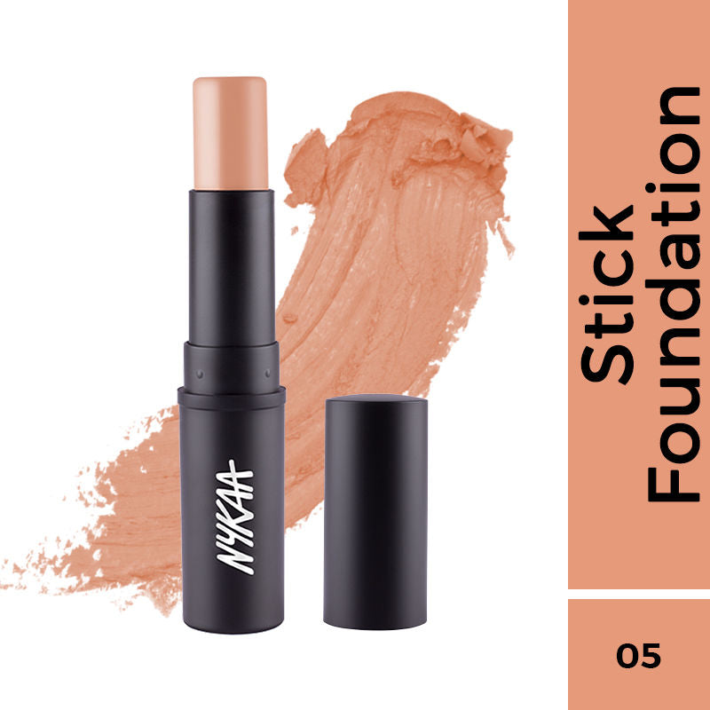 Nykaa SKINgenius Foundation Stick Conceal Contour & Corrector - Toasty Almond 05|9 gms|MRP 625