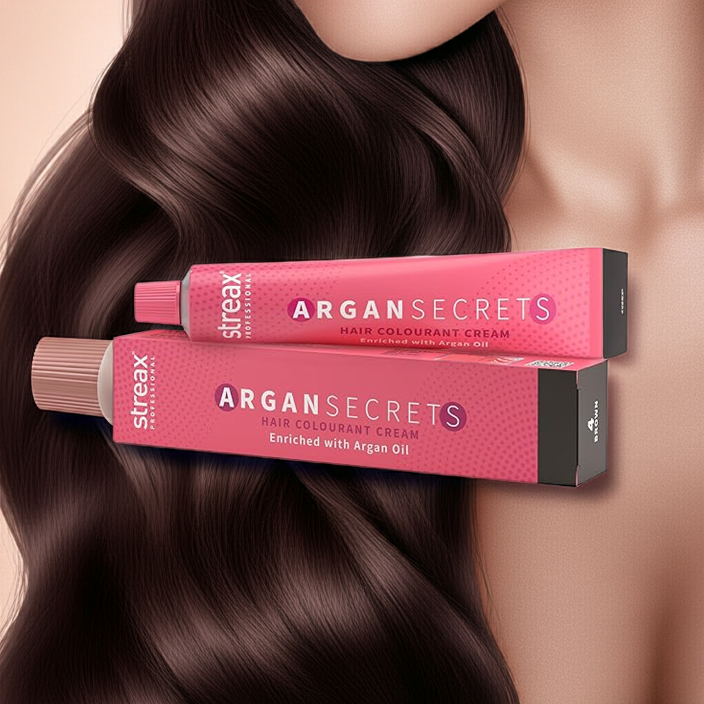 Streax Professional Argan Secrets Hair Colourant Cream - Soft Black