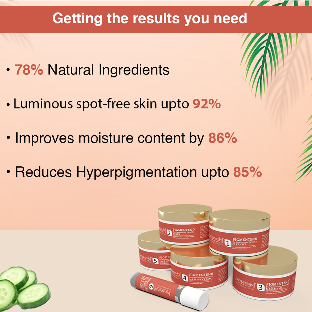 Aaryanveda De-Pigmentation Facial Kit  |260 GMS|MRP 1500