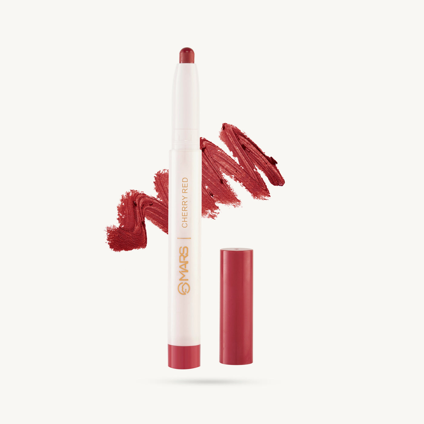 Mars Retractable Lip Crayon | Poppins 02 Cherry Red|1.3 gms|MRP 299