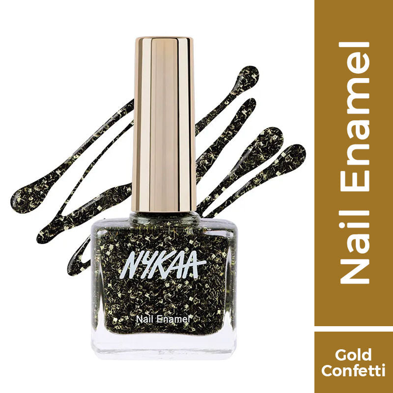 Nykaa Black To Gold Nail Enamel Polish - Stayin Alive 233|9 ml|MRP 249