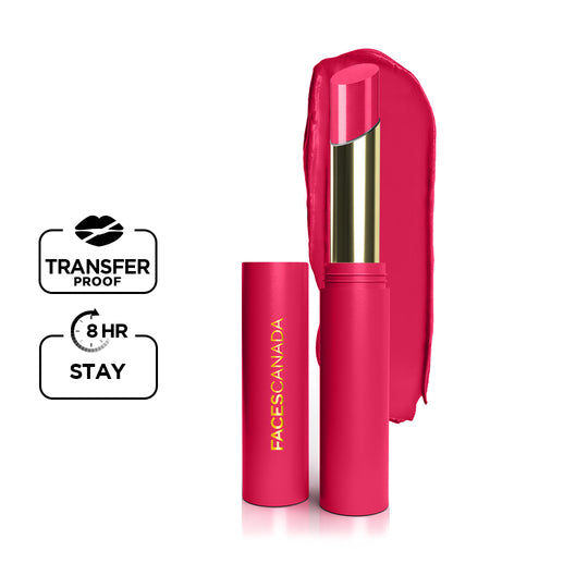 Faces Canada 3 in 1 LongStay Matte Lipstick - Day Dream Pink 02|2 gms|MRP 599