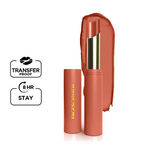 Faces Canada 3 in 1 LongStay Matte Lipstick - Sinful Peach 05|2 gms|MRP 599
