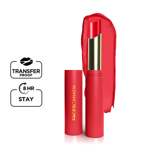 Faces Canada 3 in 1 LongStay Matte Lipstick - Showstopper Red 09|2 gms|MRP 599
