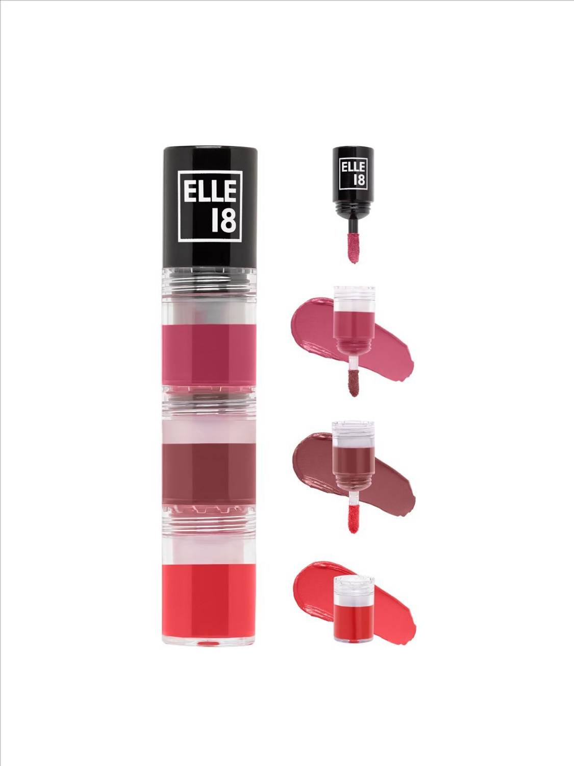 Elle 18 Lit Lip Stack 3-in-1 Liquid Lipstick ï¿½ Music Fest|4.5 ml|MRP 275