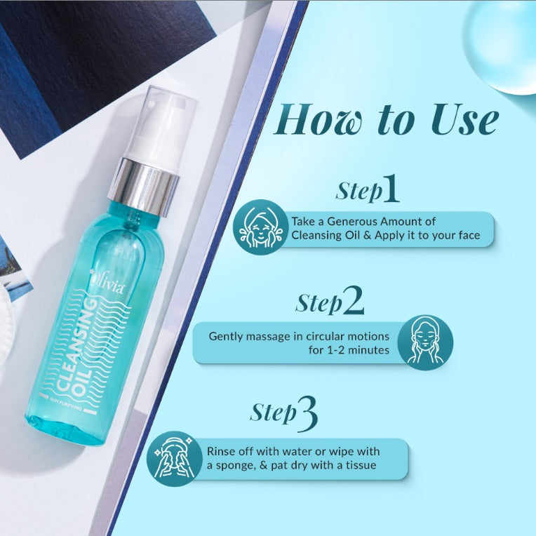Olivia Skin Purifying Cleansing Oil, makeup removing oil, deep facial cleansing, lightweight skincare oil