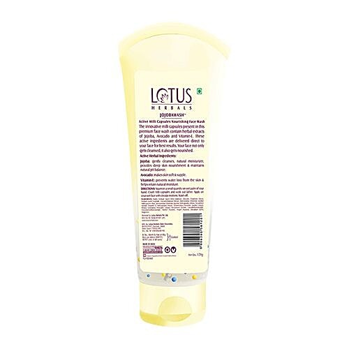 Lotus Herbals Jojobawash Nourishing Face Wash, face wash, capsule-infused gel