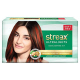 Streax Ultralights Hair Colour Highlight Kit - Soft Red|60 gms|MRP 190