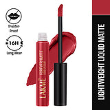 Lakme Forever Matte Liquid Lip Colour ï¿½ Red Velvet|5.6 ml|MRP 450