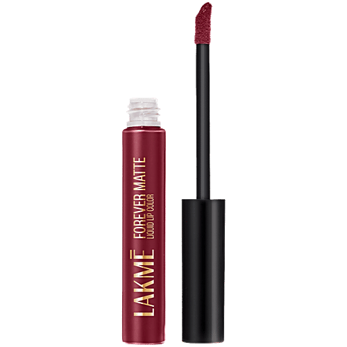 Lakme Forever Matte Liquid Lip Colour ï¿½ Red Sangria|5.6 ml|MRP 450