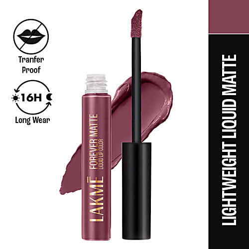 Lakme Forever Matte Liquid Lip Colour ï¿½ Mauve Ecstasy|5.6 ml|MRP 450