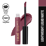 Lakme Forever Matte Liquid Lip Colour ï¿½ Mauve Ecstasy|5.6 ml|MRP 450