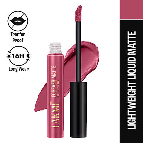 Lakme Forever Matte Liquid Lip Colour ï¿½  Pink Punch|5.6 ml|MRP 450