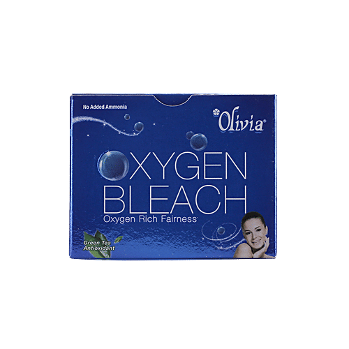 Olivia Oxygen Bleach, bright look face bleach, oxygen based bleach, professional use