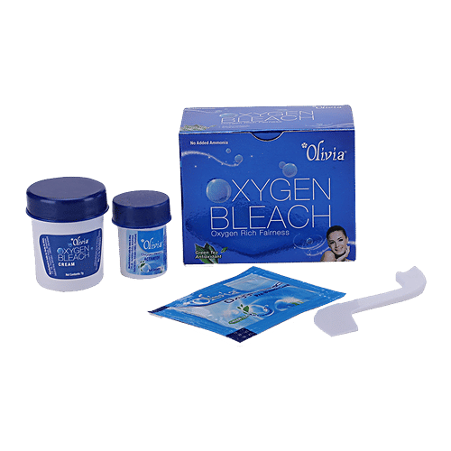 Olivia Oxygen Bleach, bright look face bleach, oxygen based bleach, professional use