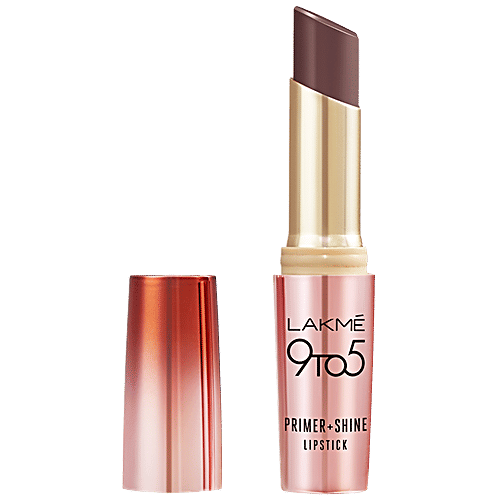 Lakme 9 to 5 Primer + Shine Lipstick ï¿½ SB1 Chocolate Brown|3.6 gms|MRP 550