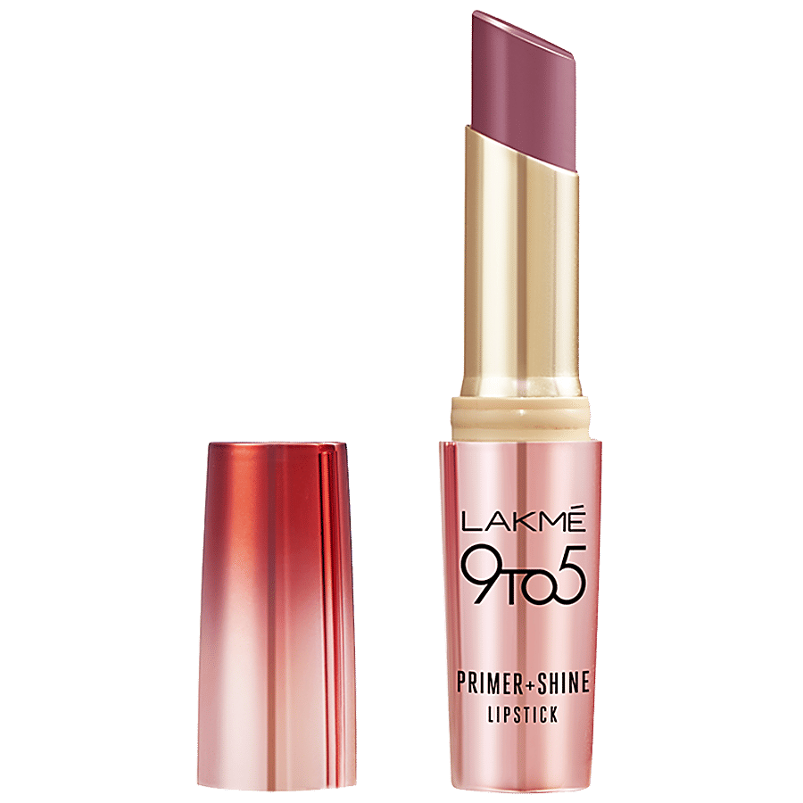 Lakme 9 to 5 Primer + Shine Lipstick ï¿½ SR5 Wine|3.6 gms|MRP 550