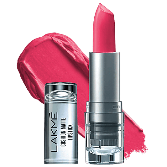 Lakme Cushion Matte Lipstick ï¿½ Pink Charm|4.5 gms|MRP 299