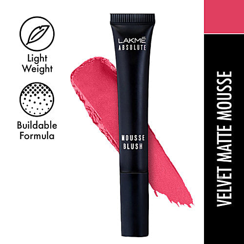 Lakme Absolute Sheer Cheek Mousse Blush ï¿½ Pink Berry|6 ml|MRP 650
