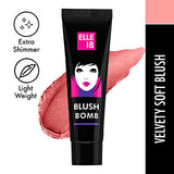 Lakme Elle 18 Blush bomb For Shimmery Tint and Velvety Texture - 01 Coral|9 ml|MRP 185