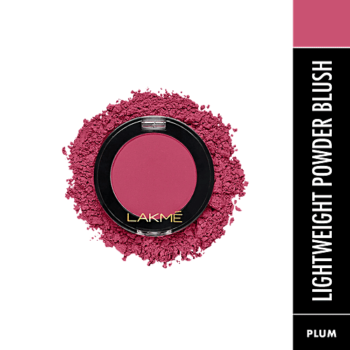 Lakme Face It Lightweight Powder Blush with Vitamin E ï¿½ Perfect Plum B3|4 gms|MRP 299