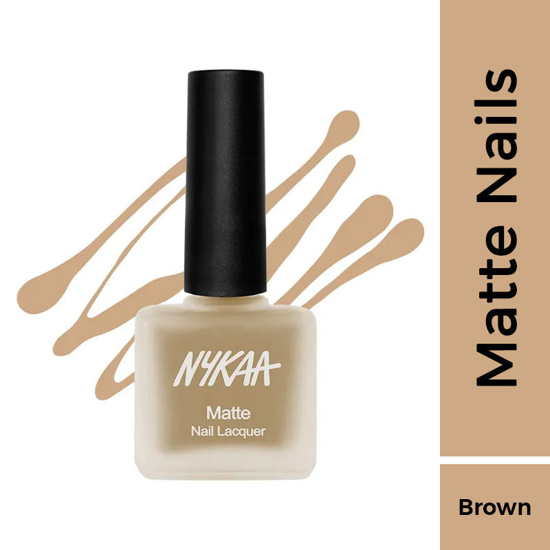 Nykaa Matte Nail Enamel Polish - French Toast 158|9 ml|MRP 229