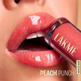 Lakmï¿½ Glitterati Lip Glaze ï¿½ Peach Punch 202|5 ml|MRP 899