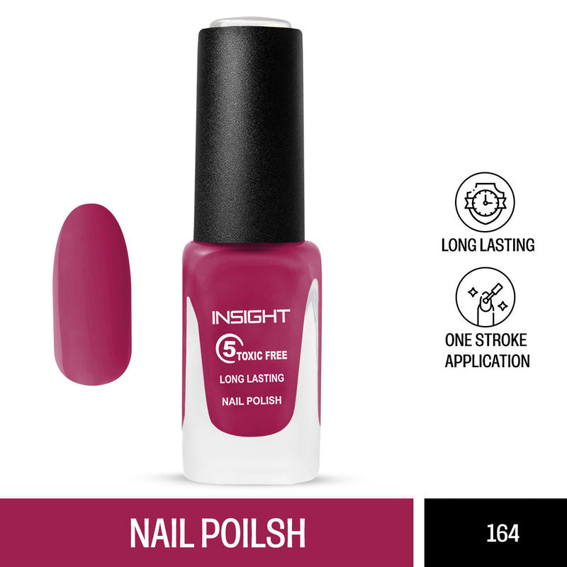 Insight 5 Toxic Free long lasting Nail Polish- Color 164|9 ml|MRP 80