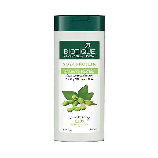 Biotique Bio Soya Protein Fresh Nourishing Shampoo l Natural repair and strengthening hair shampoo