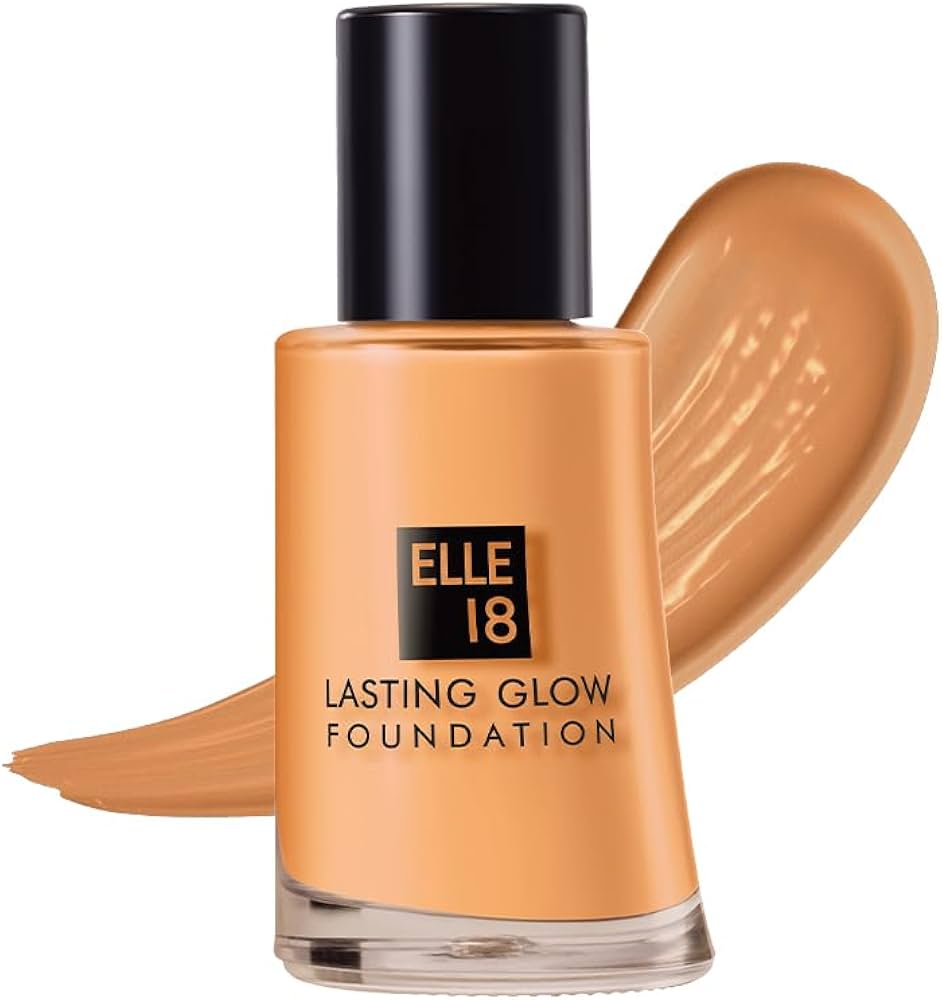 Lakme Elle 18 Lasting Glow Lightweight Foundation - 04 Coral|27 ml|MRP 120