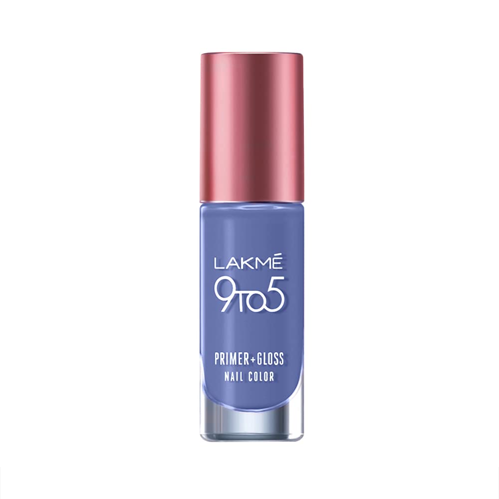 Lakme 9 to 5 Primer + Gloss Nail Color ï¿½ Russian Mauve|6 ml|MRP 260